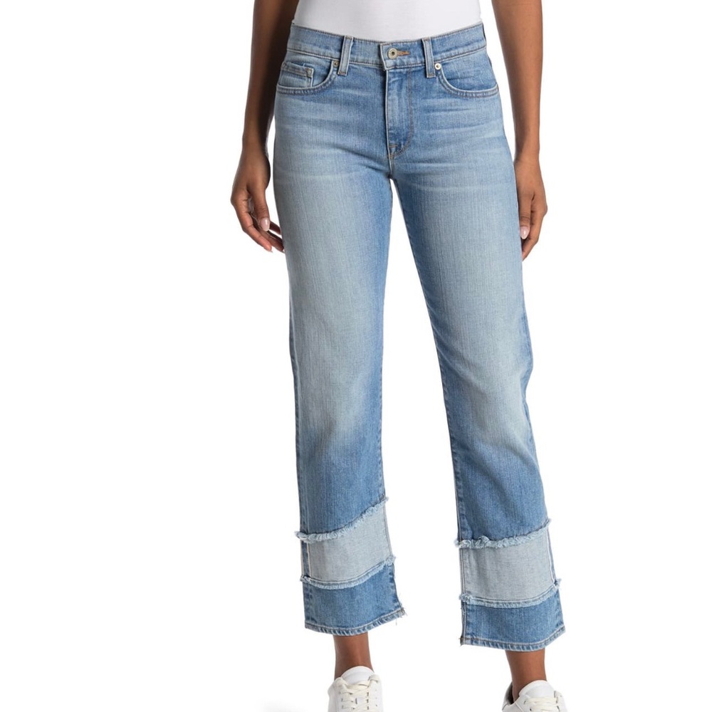 NWT Baldwin Stella Patchwork mid rise jeans